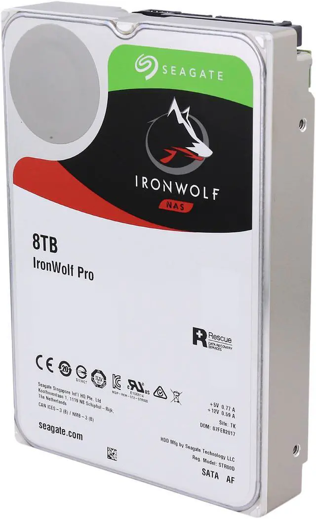 Seagate IronWolf Pro 8TB NAS Hard Drive 7200 RPM 3.5
