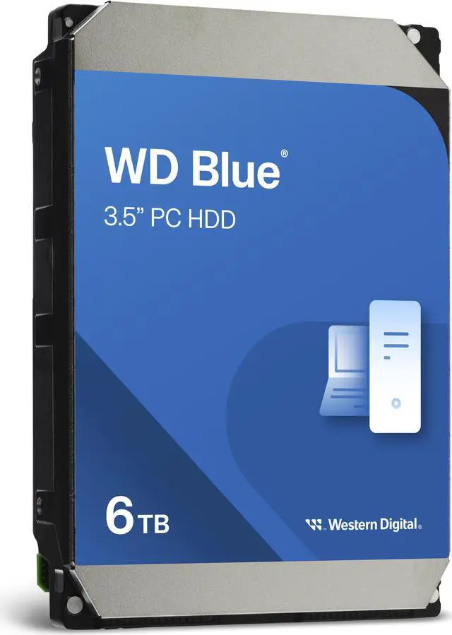 WD Blue 6TB Desktop Hard Disk Drive - 5400 RPM SATA 6Gb/s 256MB