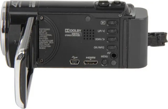 Refurbished: JVC GZ-E10 Black Full HD HDD/Flash Memory Camcorder