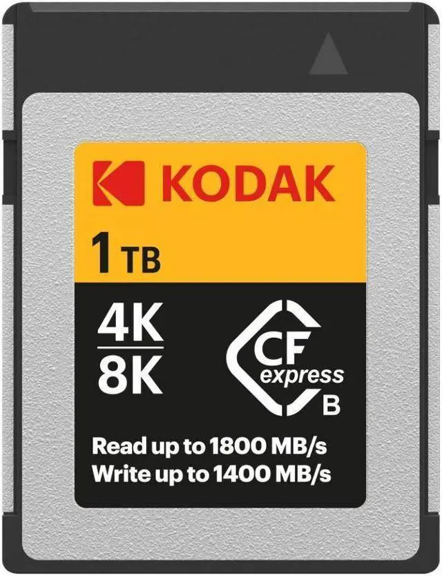 Kodak CFexpress Type B 1 TB Memory Card R1800MBPS W1400MBPS