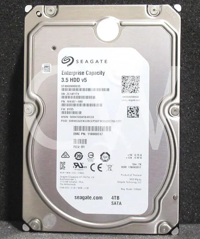 ST4000NM0035 Seagate ENTERPRISE 1V4107 4TB 7200RPM 6Gbps 3.5