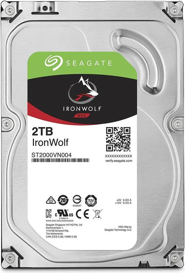 Seagate IronWolf ST2000VN004 2TB 5900 RPM 64MB Cache SATA 6.0Gb/s
