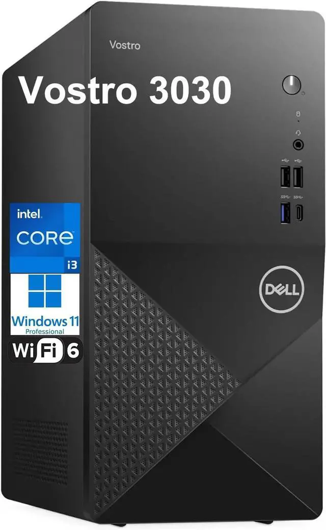 Dell Vostro 3030 Desktop,Intel Core i3-14100 Processor,8GB DDR5
