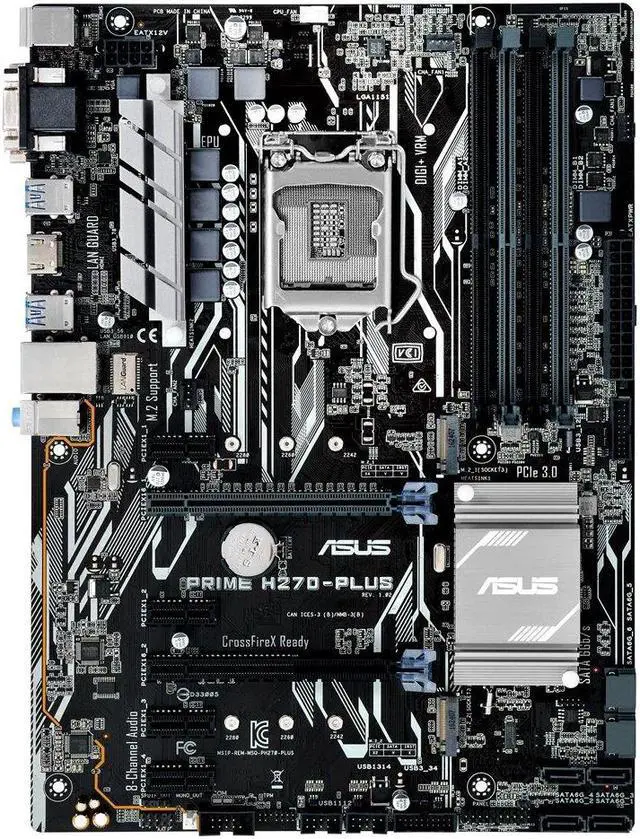 ASUS PRIME H270-PLUS/CSM LGA 1151 ATX Motherboards - Intel