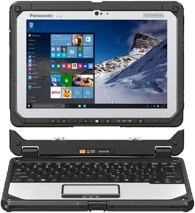 Refurbished: Panasonic Toughbook CF-20, Rugged Laptop (2 in 1
