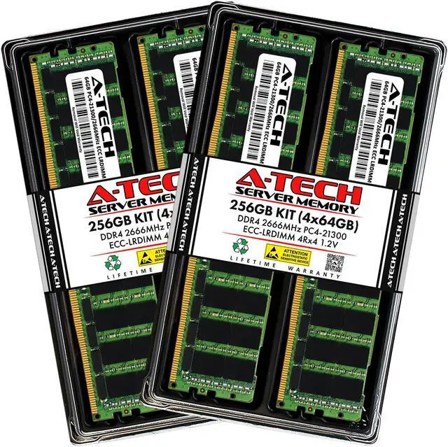 A-Tech 256GB Kit (4x64GB) RAM for Apple iMac Pro (Late 2017