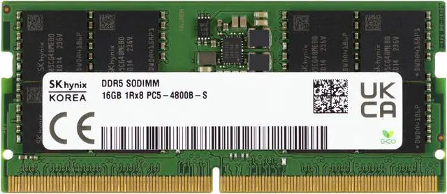 SK Hynix HMCG78MEBSA 16GB 1Rx8 PC5-38400 DDR5 4800MHz Non-ECC