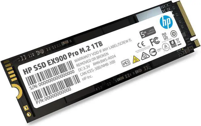 HP EX900 Pro NVMe M.2 SSD 1TB PCIe 3.0 2280 3D NAND Internal Solid