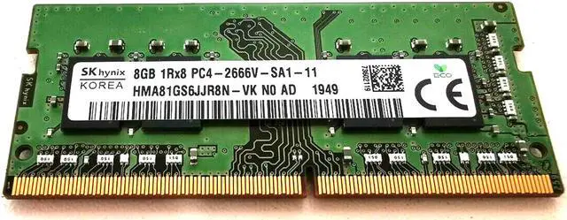 SK Hynix 8GB DDR4-21300 SODIMM PC4-2666V-SA1-11 Laptop RAM Memory