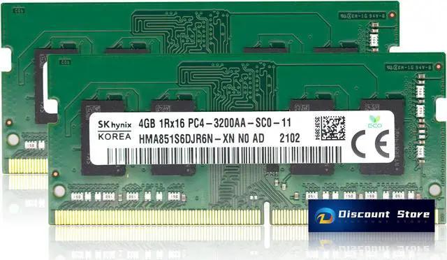 SK hynix 8GB 4GB x2 DDR4 3200MHZ HMA851S6DJR6N-XN 1RX16 SO-DIMM
