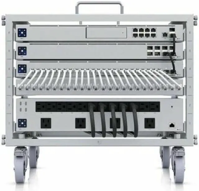 Ubiquiti UniFi Toolless Mini Rack U-Rack-6U-TL With Patch Panel