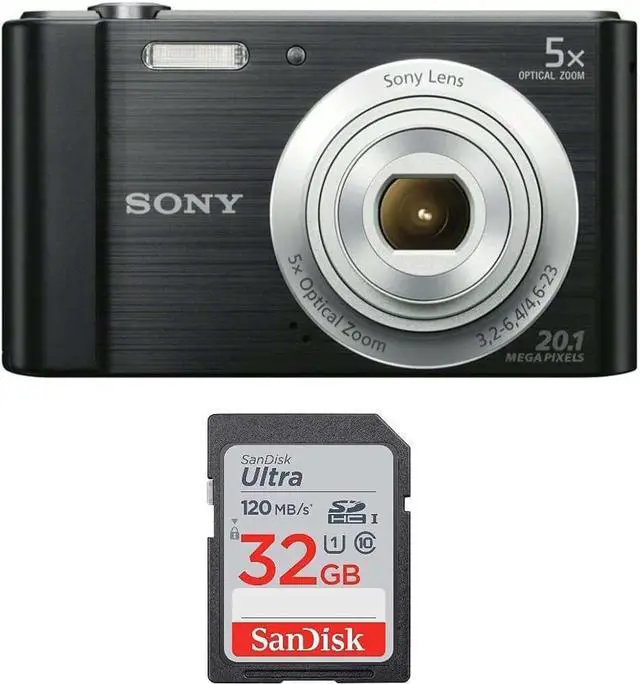 Sony DSCW800/B 20.1 MP Digital Camera (Black) - Newegg.com