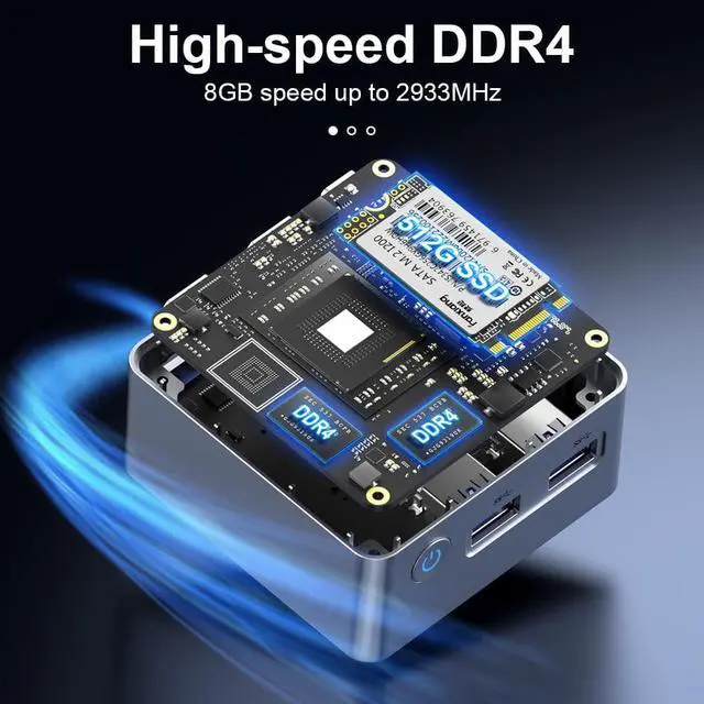 GMKtec KB5 Mini PC Windows 11 Pro Intel 11th Gen N5105 10nm 8GB