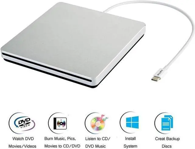VikTck USB-C Superdrive External DVD/CD Reader and DVD/CD Burner