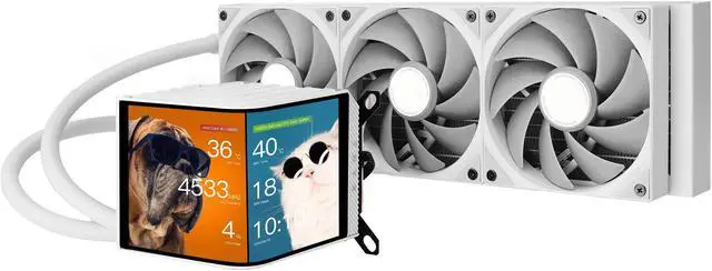 Used - Like New: TRYX Panorama 360 White 360mm AIO 6.5'' AMOLED