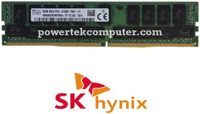 SK hynix 32GB/2Gx4 DDR4 PC4 19200 ECC Registered 2400MHz 288 Pin