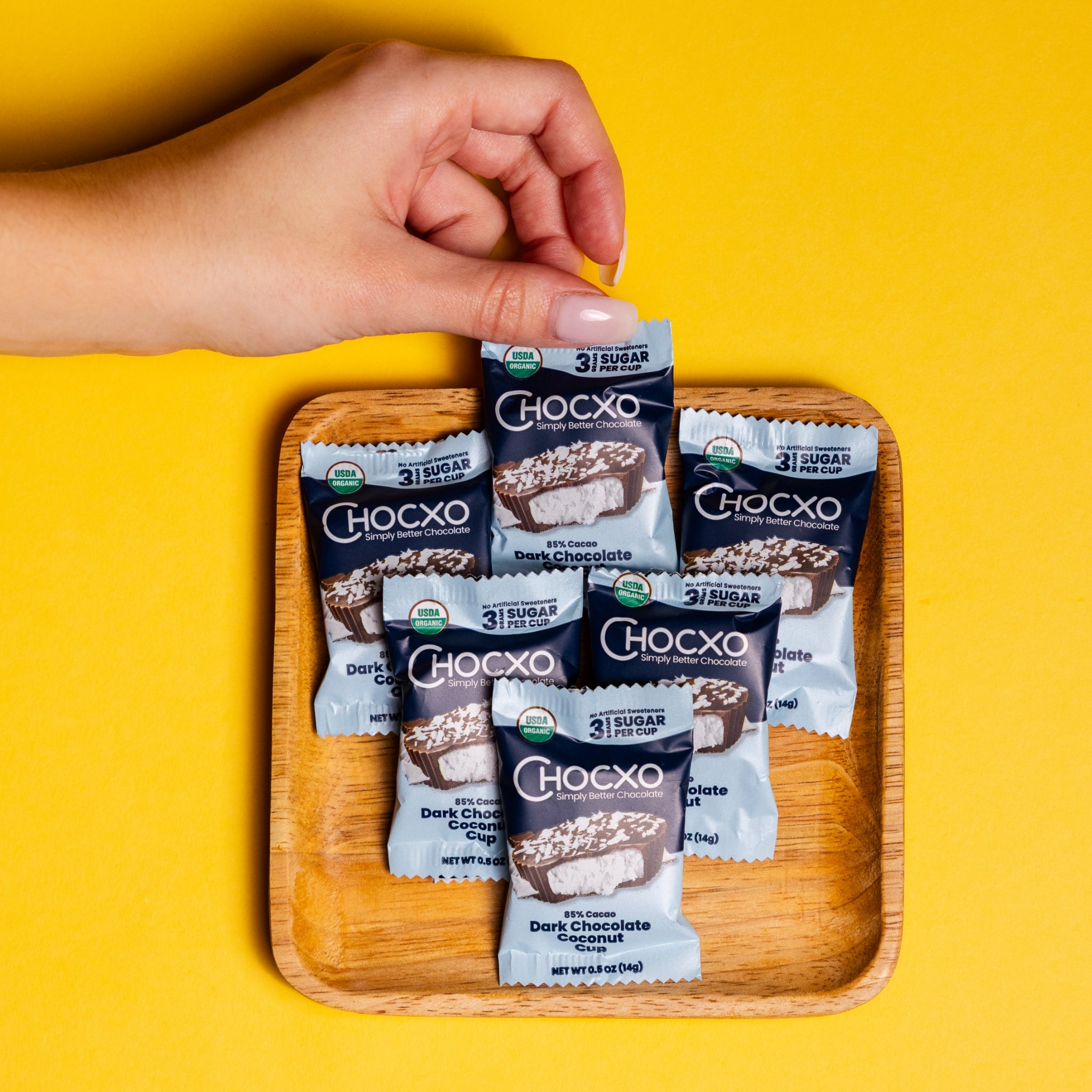 Dark Chocolate Coconut Cups – Chocxo