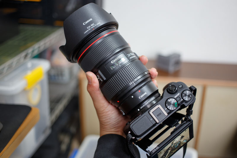 EOS M3でマウントアダプターを使う、EF-EOS M - Music Box