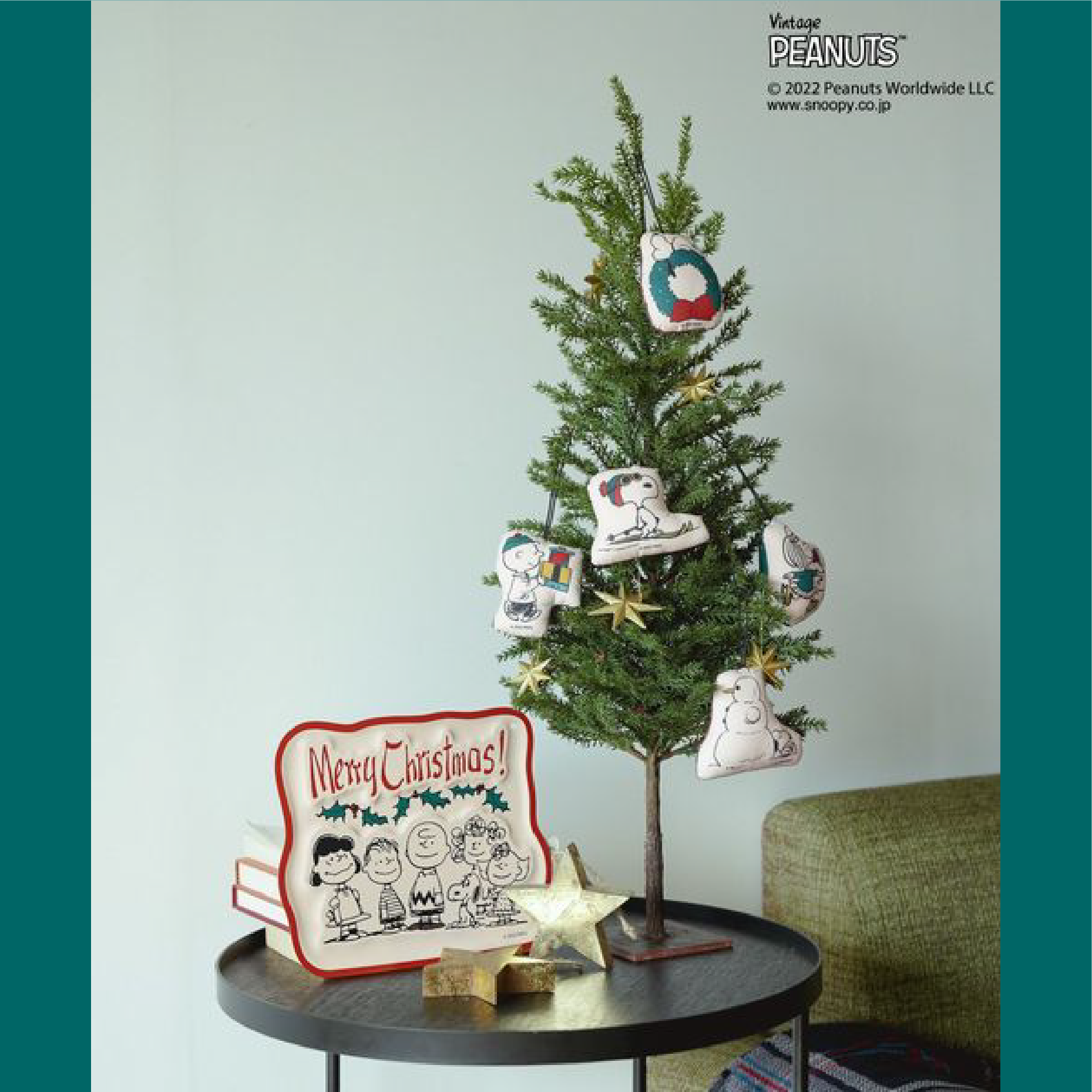 BAYFLOWからヴィンテージ感がオシャレなPEANUTSデザインのクリスマス