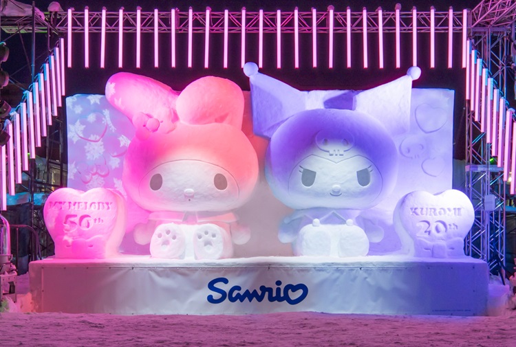 2025さっぽろ雪まつりに​「マイメロディ50周年&クロミ20周年」雪像が