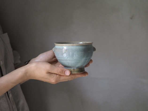 余宮隆 藁灰釉ポタージュボウル