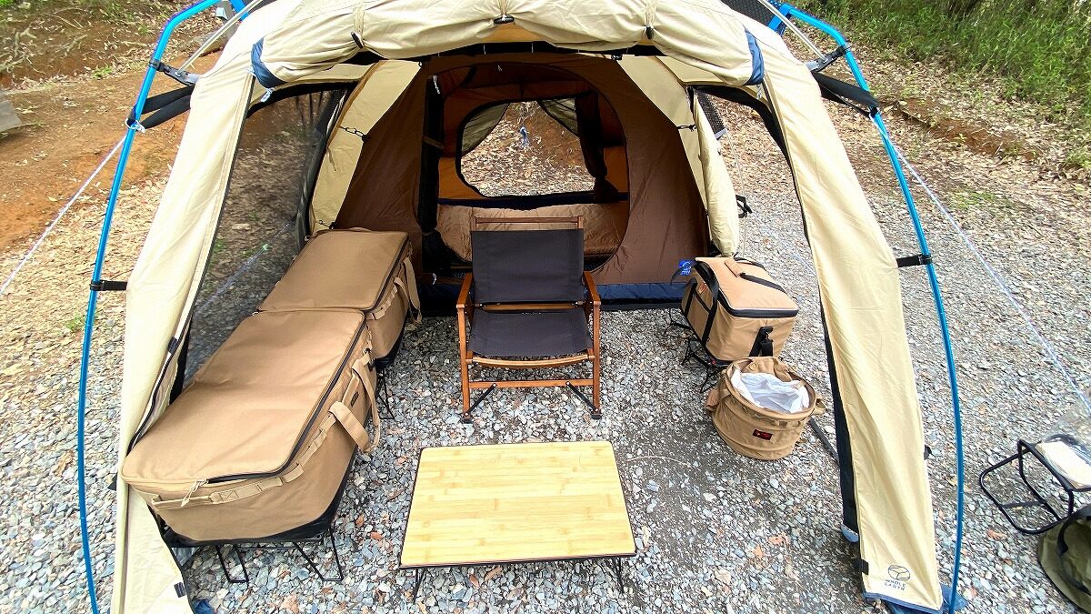 レビュー WholeEarth『アーストリッパー2.0』前室付きの快適テント