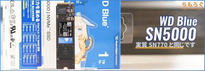 WD Blue SN5000 レビュー：1ミリも面白みがない「名作SN770」の