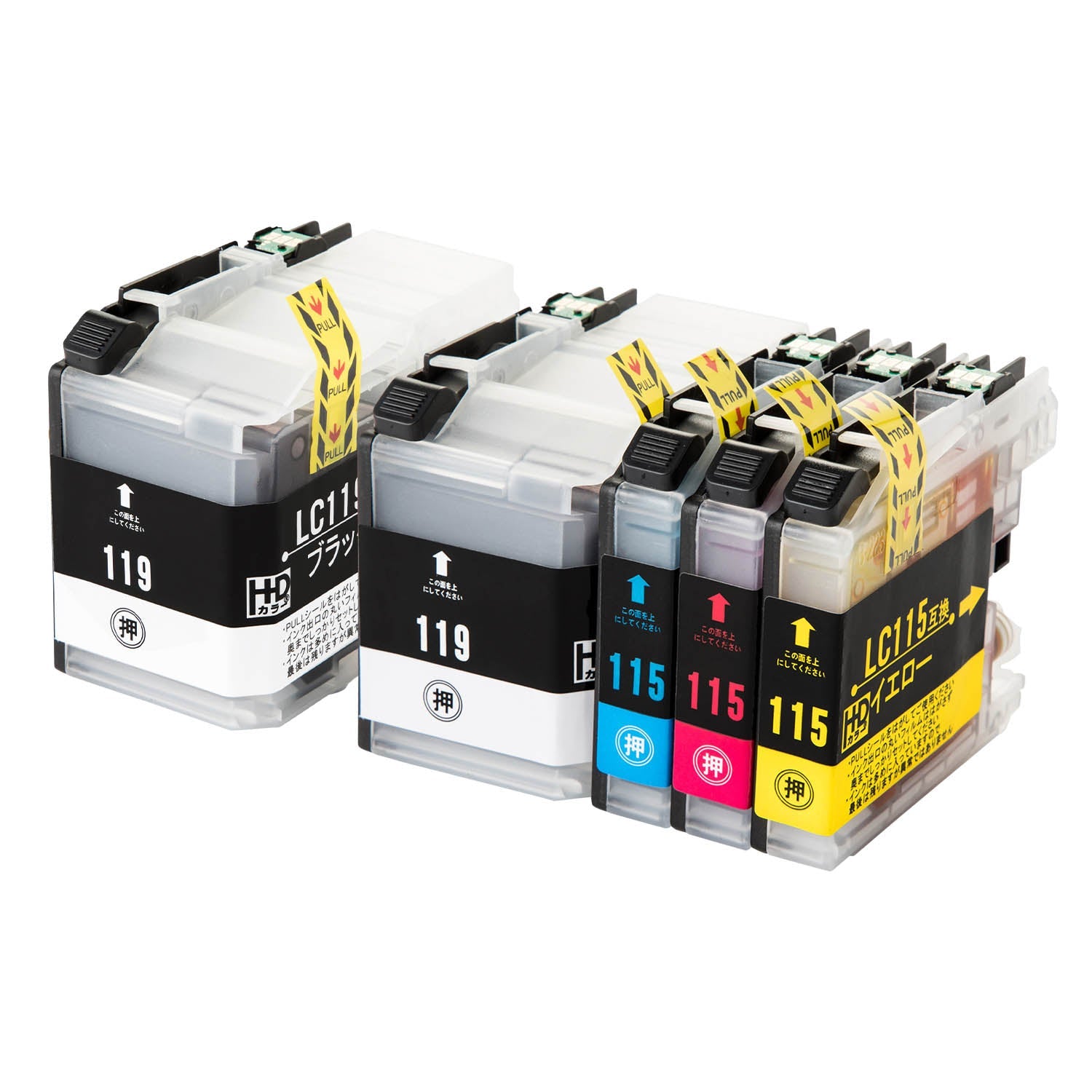 ブラザー用 LC119/115-4PK 互換インク 4色セット 大容量 – インクの