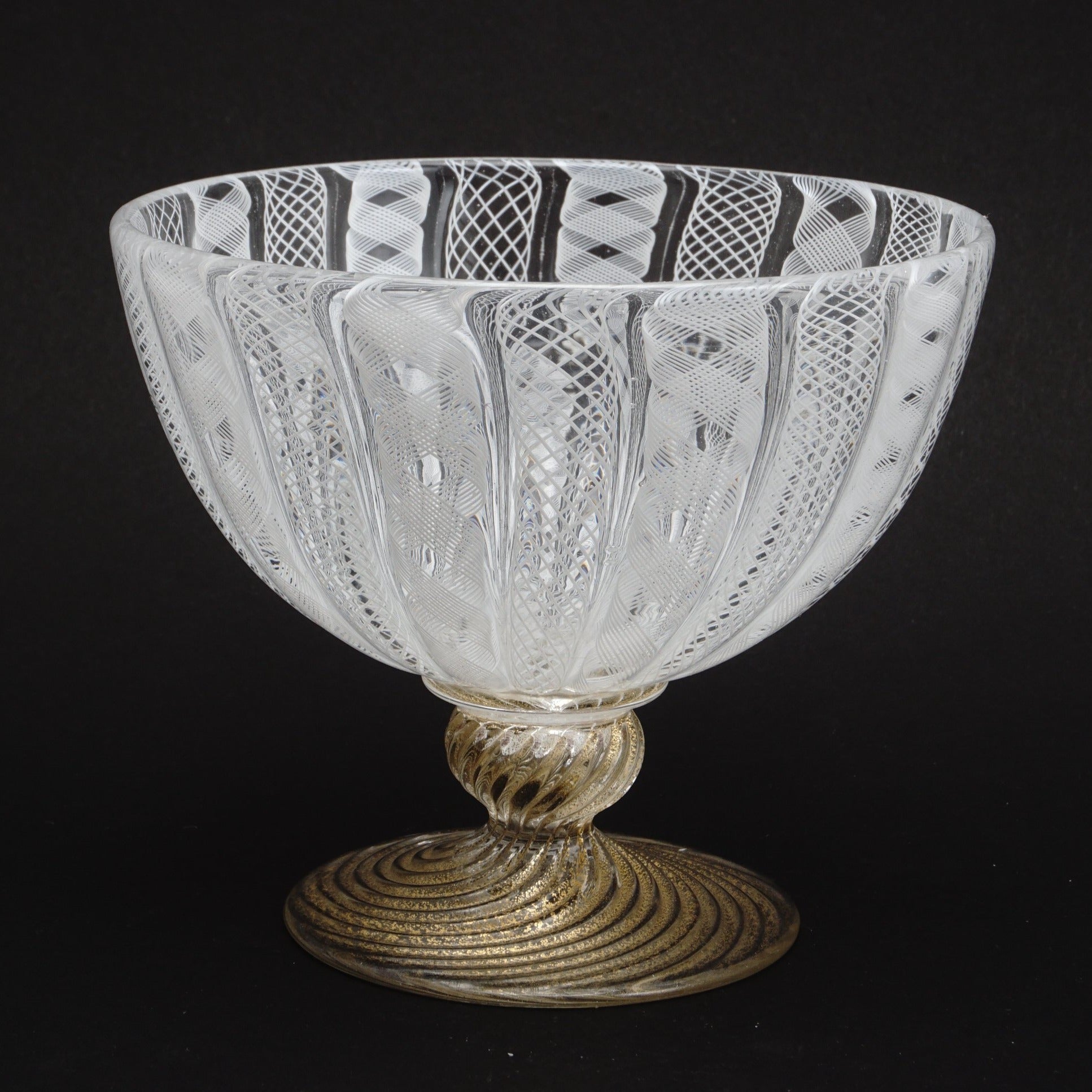 ヴェネチアングラスムラーノレースバラリン工房BALLARIN コンポート