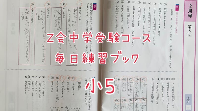 Z会中学受験コース5年生「算数」が難しい（泣）現役受講生のリアルな
