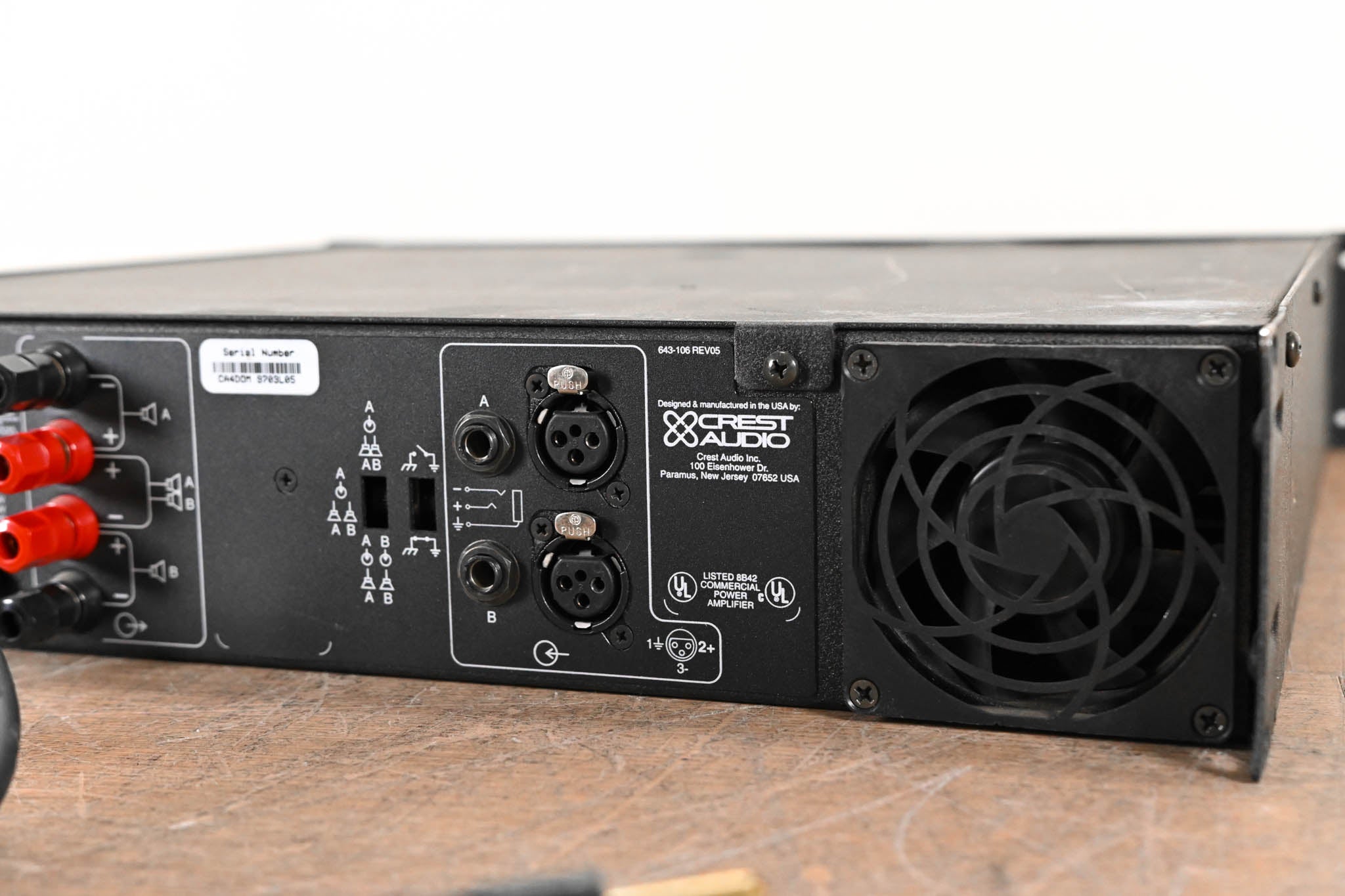 Crest Audio CA4 Two-Channel Power Amplifier CG01A7Z
