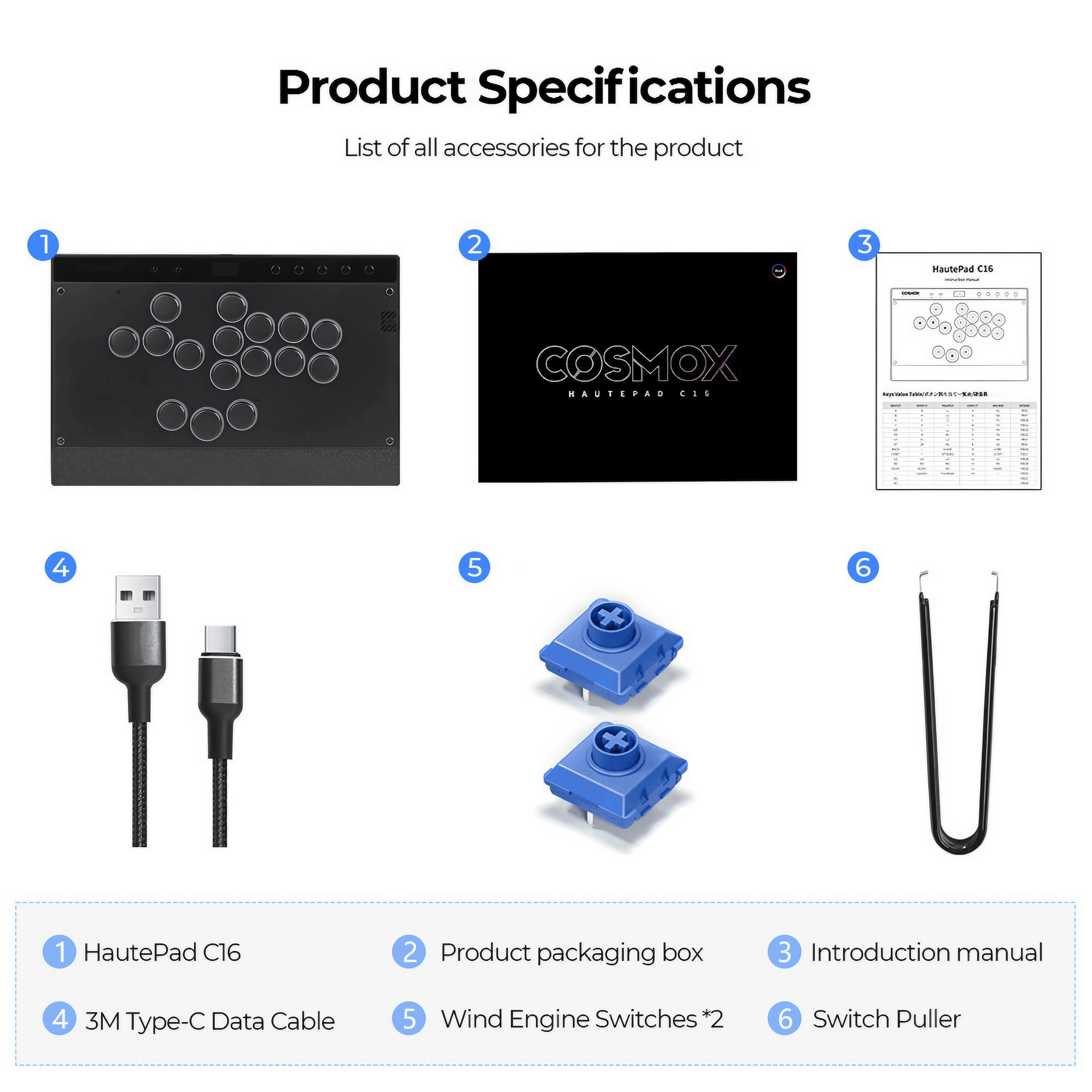 Haute42 COSMOX HautePad HautePad C16 | 薄型レバーレス