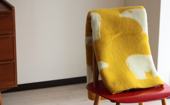 Roros TWEED/ロロスツイード/ブランケット/シロクマ/Isbjorn/アイス