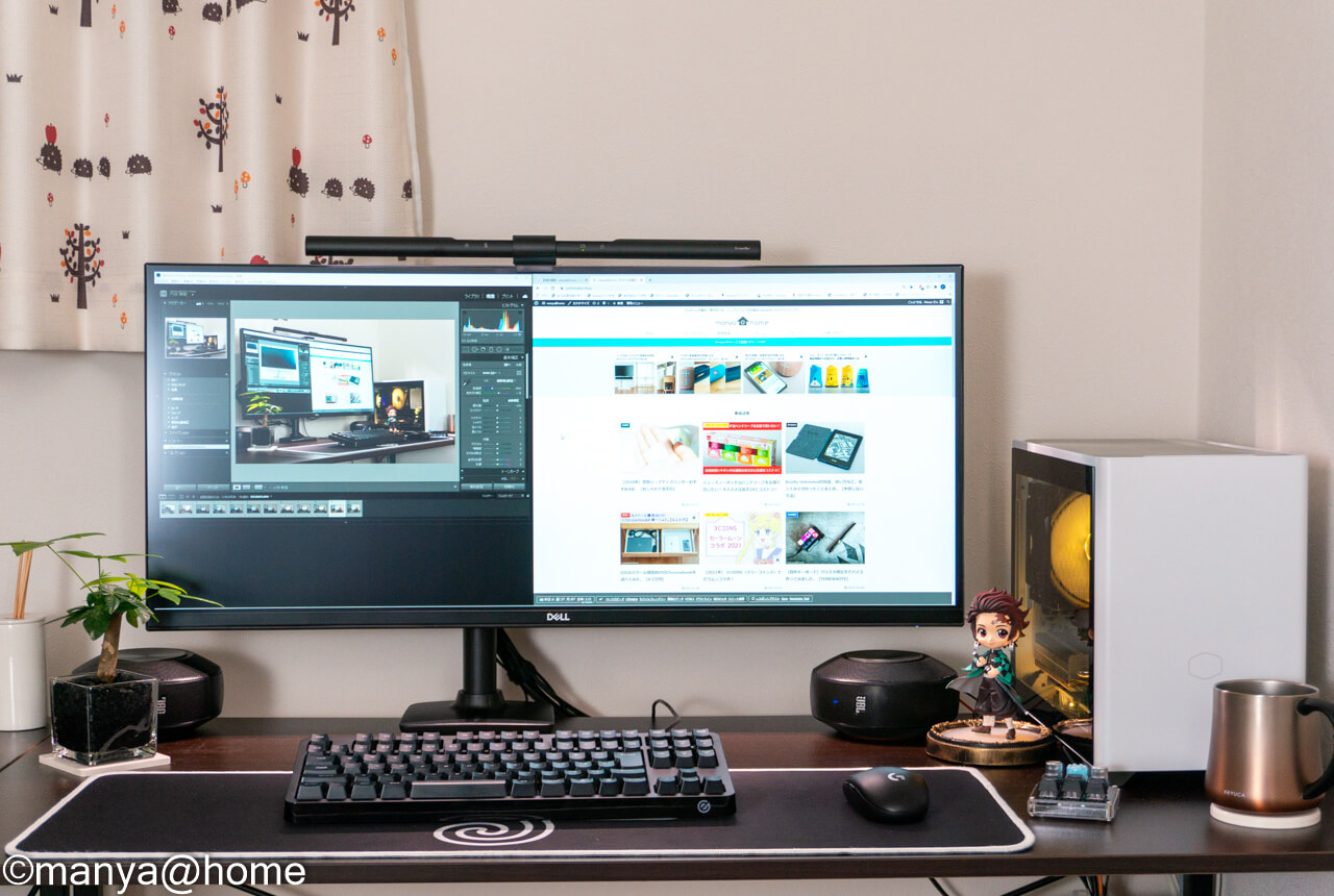 在宅ワークにウルトラワイドモニター！DELL P3421Wレビュー | manya@home