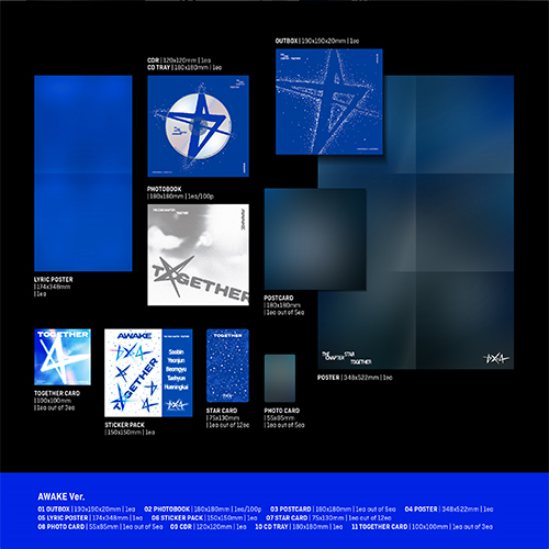 TXT アルバム TOGETHER 5形態 ランダムver 50枚 TXT アルバム TOGETHER