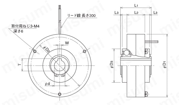 パウダブレーキ ZX-YN形 | 三菱電機 | MISUMI(ミスミ)
