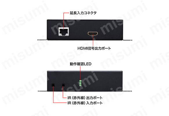 PoE対応HDMIエクステンダー（セットモデル） VGA-EXHDPOE2