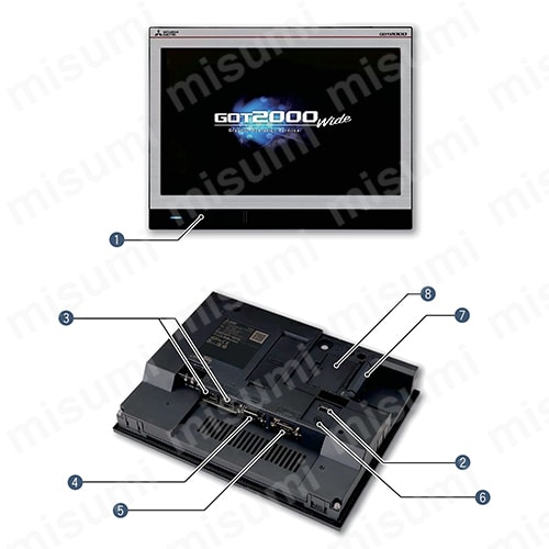 GT2507-WTBD | GOT2000シリーズ GT25ワイドモデル | 三菱電機 | MISUMI