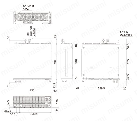 ZX-S-1600LA | ズーム直流電源 ZX-Sシリーズ | 高砂製作所 | MISUMI