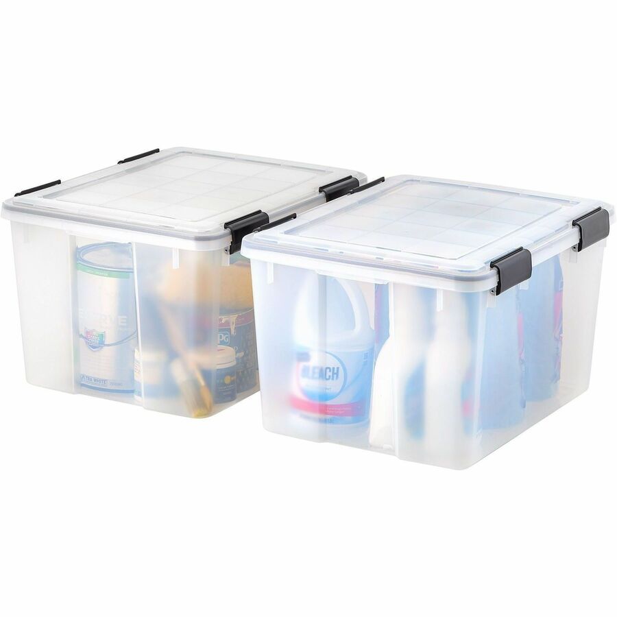 IRIS Weathertight Storage Box, 46 Quarts, 11 4/5