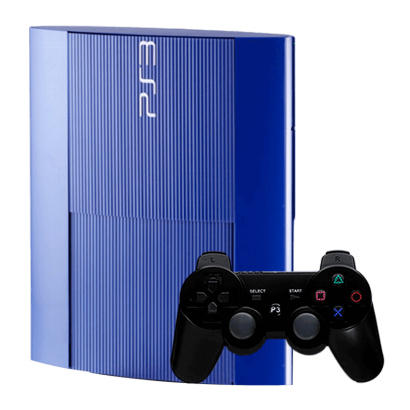 Консоль Sony PlayStation 3 Super Slim 500GB Azurite Blue Без