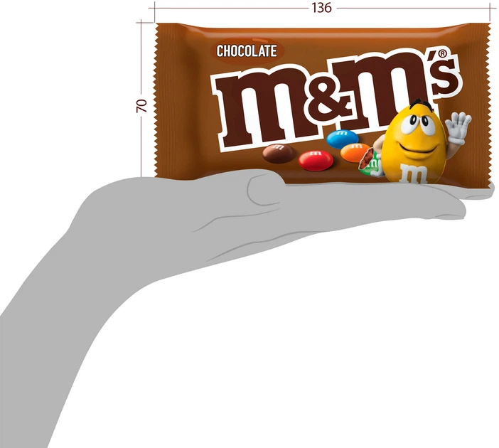 Упаковка драже M&M's шоколад 24 шт x 45 г (5900951297229) – купить