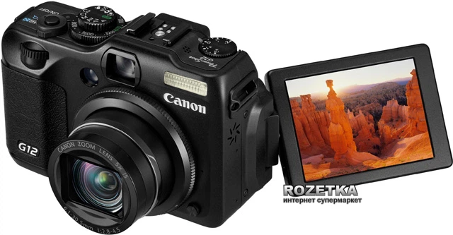 Фотоаппарат Canon PowerShot G12 купить на ROZETKA | Отличная цена