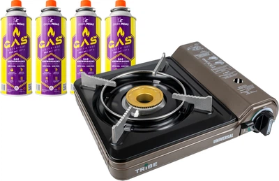 Набор Газовая плита Tribe Universal T-HD-0003-grey + Цанговый