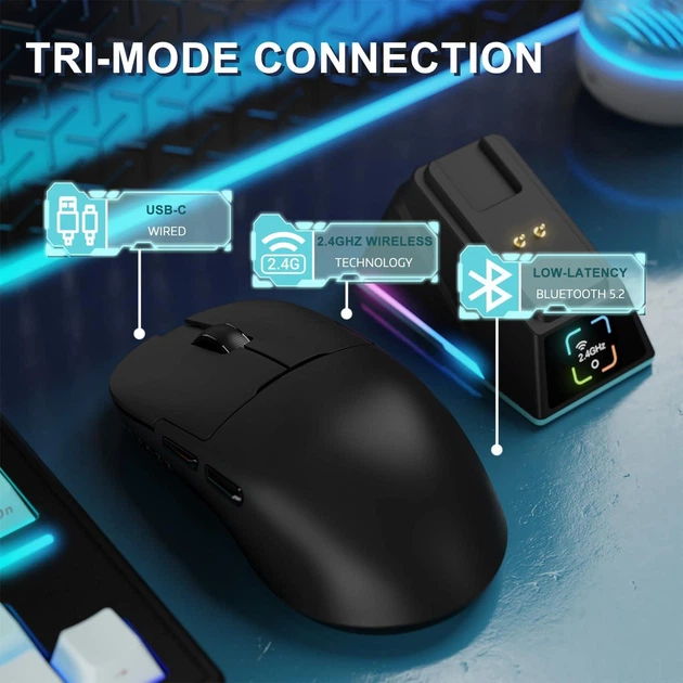 Беспроводная игровая мышь AJAZZ AJ159 APEX 8K, зарядная док