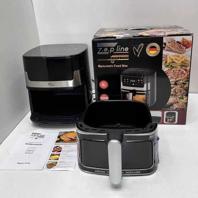 Мультипечь - аэрогриль с сенсорным управлением Zepline ZP-215 8л