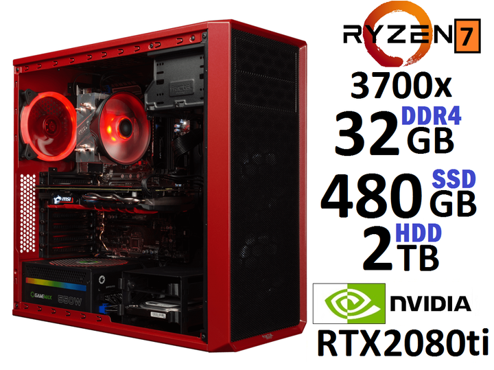 Компьютер Игровой Ryzen 7 3700X RTX2080Ti – фото, отзывы
