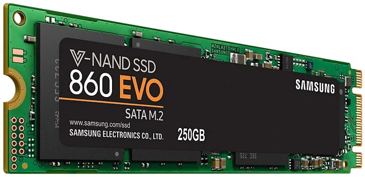 SSD диск Samsung 860 Evo-Series 250GB M.2 SATA III V-NAND MLC (MZ
