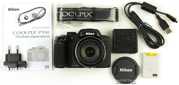 Фотоаппарат Nikon Coolpix P530 Black (VNA640E1) официальная