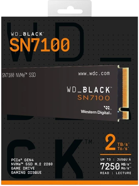 SSD диск Western Digital WD_BLACK SN7100 NVMe 2TB TLC 3D NAND
